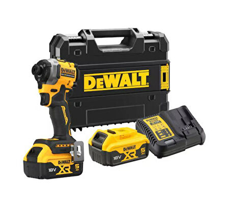 Dewalt DCF850P2T 18V 5.0AH Li-ion Kömürsüz Çift Akülü Darbeli Tornavida