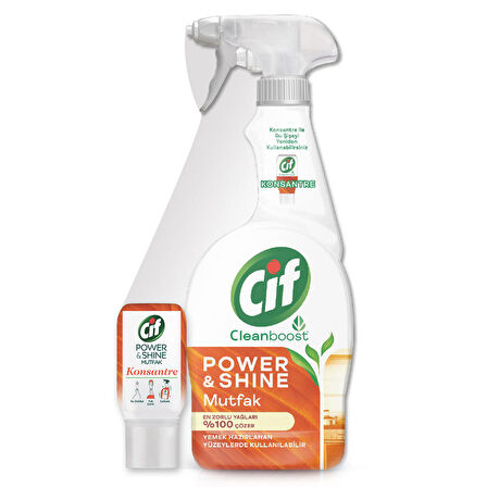 Cif Power & Shine Mutfak Sprey 750Ml + Mutfak Serum 70Ml