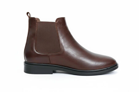 VALE Erkek Hakiki Deri El Yapımı 7 cm Boy Uzatan Chelsea Bot