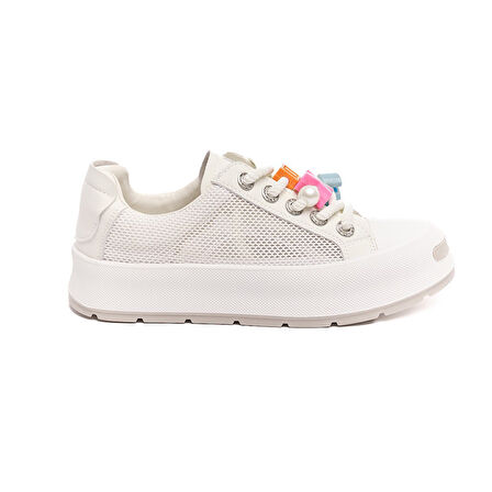 Bağcıklı Fileli Günlük Kadın Sneaker 