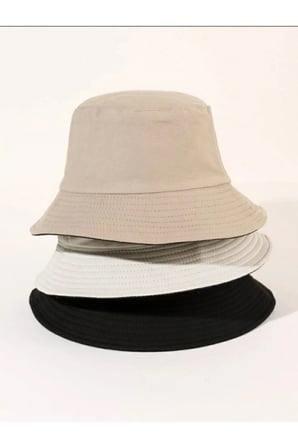 Unisex Bucket Balıkçı Şapka 3'lü Set