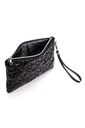 2'li Çanta Paketi Yıldız Desenli Portföy El Çantası Bilek Askılı Clutch Çanta
