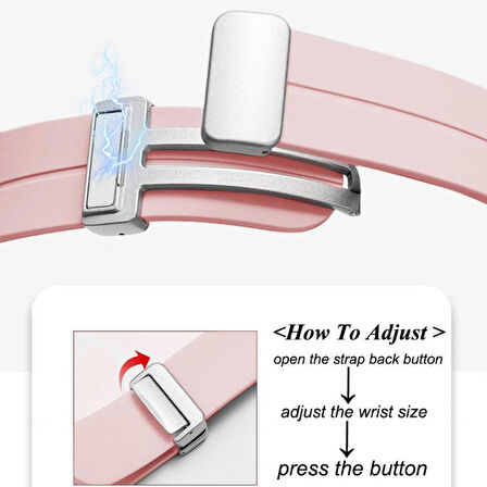 Gpack Honor Watch GS 3 Kordon Silikon Mıknatıslı Ayarlanabilir HS19