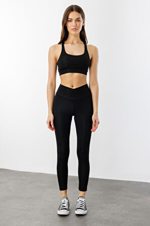  Çapraz Bel Detaylı Cross Waist KadınTayt ÇAPRAZ-TAYT