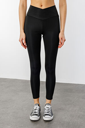  Çapraz Bel Detaylı Cross Waist KadınTayt ÇAPRAZ-TAYT