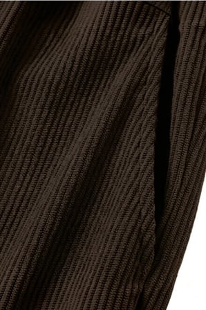 Erkek Fitilli Kadife Oversize Şort Rahat Kalıp