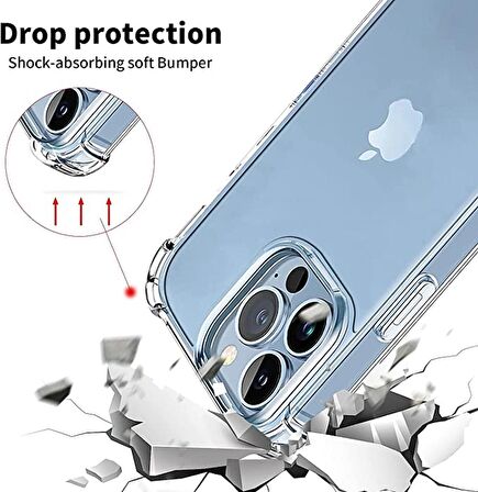 Smcase iPhone 14 Pro Kılıf Darbe Korumalı Tpu Silikon
