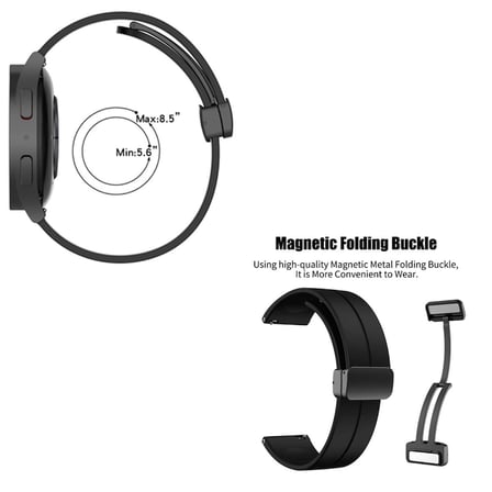 Gpack Huawei Watch GT2 46mm Kordon Silikon Mıknatıslı Ayarlanabilir HS19
