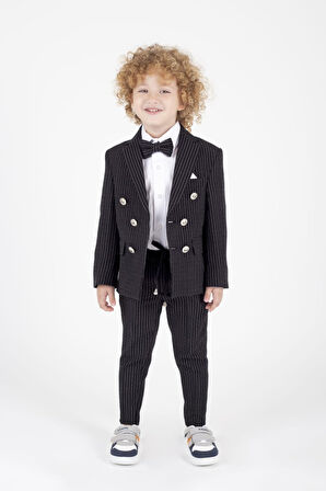 Erkek Çocuk Çizgili Spor Takım Elbise
