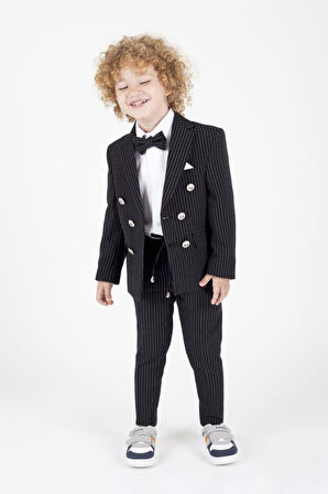 Erkek Çocuk Çizgili Spor Takım Elbise