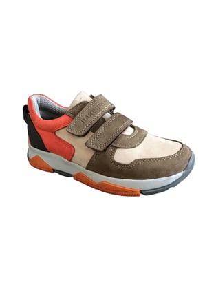 OrtopedikAL 3880 Rakerplus Hakiki Deri Kum Rengi Çocuk Sneakers Spor Ayakkabı Cırtlı