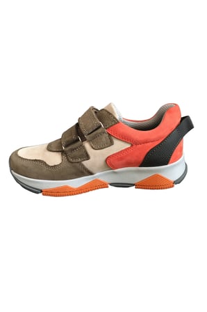 OrtopedikAL 3880 Rakerplus Hakiki Deri Kum Rengi Çocuk Sneakers Spor Ayakkabı Cırtlı
