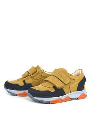 OrtopedikAL 3880 Rakerplus Hakiki Deri Sarı Siyah Çocuk Sneakers Spor Ayakkabı Cırtlı