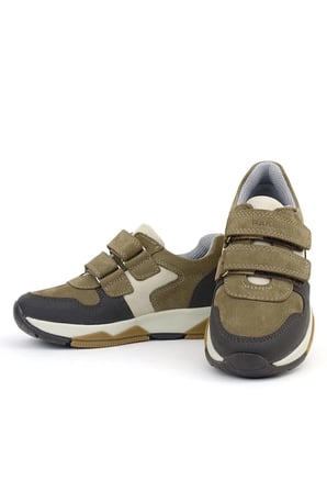 OrtopedikAL 3880 Rakerplus Hakiki Deri Vizon Kahve Çocuk Sneakers Spor Ayakkabı Cırtlı