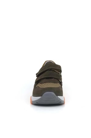 OrtopedikAL 3880 Rakerplus Hakiki Deri Kahverengi Çocuk Sneakers Spor Ayakkabı Cırtlı