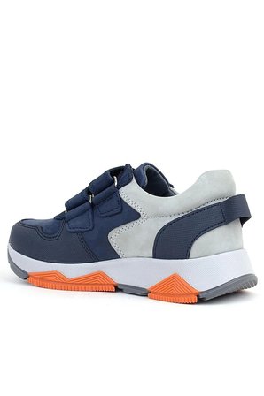 OrtopedikAL 3880 Rakerplus Hakiki Deri Gri-KoyuLacivert Çocuk Sneakers Spor Ayakkabı Cırtlı