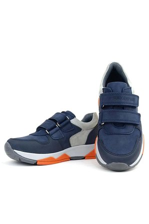 OrtopedikAL 3880 Rakerplus Hakiki Deri Gri-KoyuLacivert Çocuk Sneakers Spor Ayakkabı Cırtlı