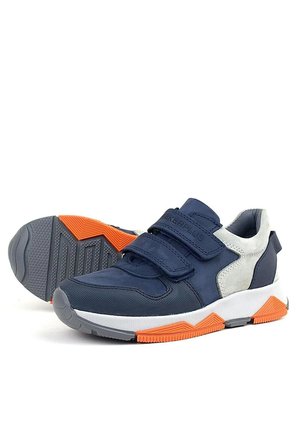 OrtopedikAL 3880 Rakerplus Hakiki Deri Gri-KoyuLacivert Çocuk Sneakers Spor Ayakkabı Cırtlı