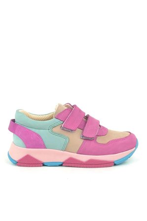 OrtopedikAL 3880 Rakerplus Hakiki Deri Fuşya Pembe Mint Çocuk Sneakers Spor Ayakkabı Cırtlı