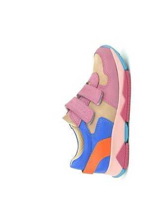 OrtopedikAL 3880 Rakerplus Hakiki Deri Pembe Mavi Çocuk Sneakers Spor Ayakkabı Cırtlı