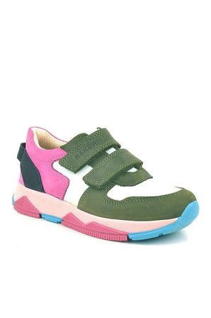 OrtopedikAL 3880 Rakerplus Hakiki Deri Yeşil Beyaz Pembe Çocuk Sneakers Spor Ayakkabı Cırtlı