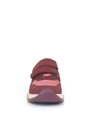 OrtopedikAL 3880 Rakerplus Hakiki Deri Bordo Pembe Çocuk Sneakers Spor Ayakkabı Cırtlı