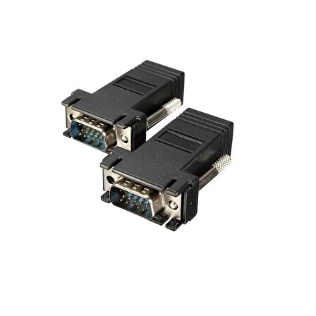 Rj45 Vga Ekleme Ek 30 Metre Uzatıcı Cat5/6 Monitör Extender - 2 Adet