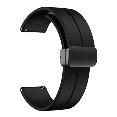 Gpack Samsung Galaxy Watch 46mm 22mm Kordon Silikon Mıknatıslı Ayarlanabilir HS19