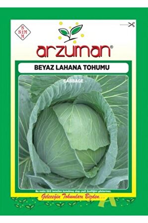 Sebze Beyaz Lahana Tohumu 10 Gr