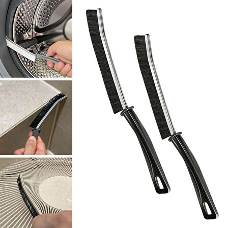 caselka® 2li Çok Amaçlı Multi Ince Temizlik Fırçası Derz Arası Banyo Mutfak Lavabo Detay Temizleme Fırçası