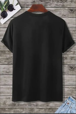 Y2k vintage Pickles Baskılı Sİyah T-shirt KOD 228