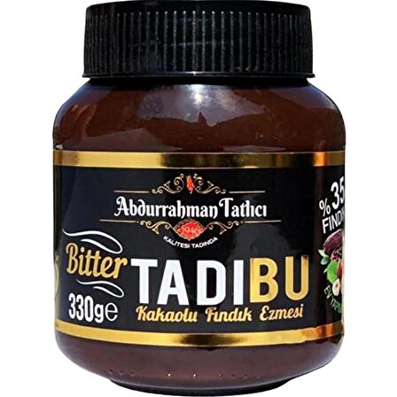 Tadıbu Bitter Kakaolu Fındık Kreması 330 Gr