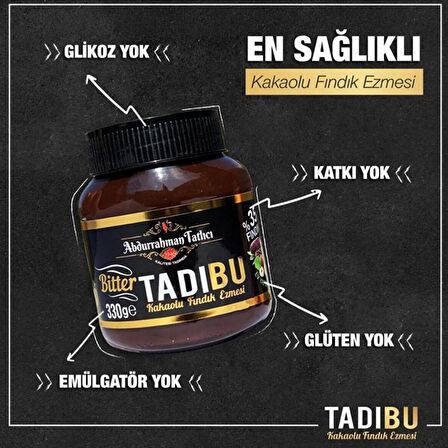 Tadıbu Bitter Kakaolu Fındık Kreması 330 Gr