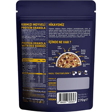 Protein Granola - Kırmızı Meyveler 270 g