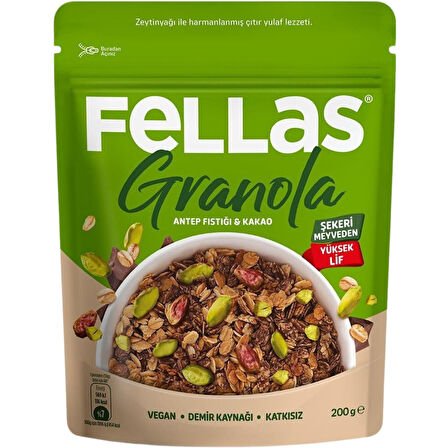 Granola - Antep Fıstığı & Kakao 200 g