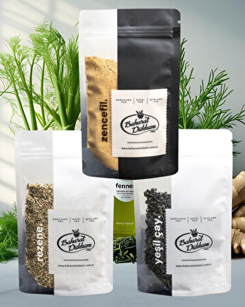 Yumuşak Tatlar Seçkisi – 3’lü Set (Rezene, Yeşil Çay, Zencefil)