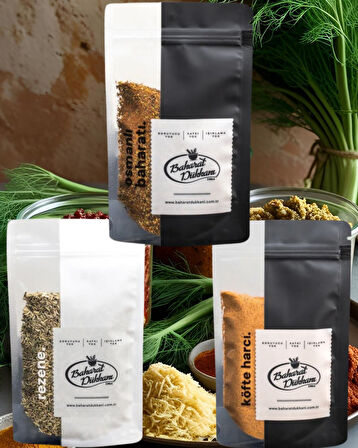 Gelenekten İlham Seti – 3’lü Set (Osmanlı Baharatı, Rezene, Köfte Harcı)