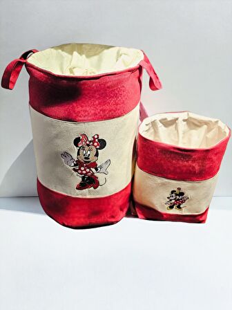 Minnie Mouse Nakişli Kirli & Oyuncak Sepeti̇