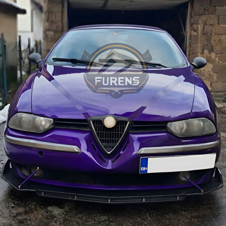 Alfa Romeo 157 Uyumlu Brabus Ön Lip 3 Parça Kanatlı Lip