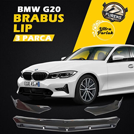 Bmw G20 3 Serisi Uyumlu Brabus Ön Lip 3 Parça Kanatlı Lip