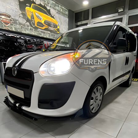 FİAT Doblo D3 - D4 Kasa Uyumlu Brabus Ön Lip 3 Parça Kanatlı Lip