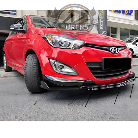 Hyundai I20 2014 Uyumlu Brabus Ön Lip 3 Parça Kanatlı Lip