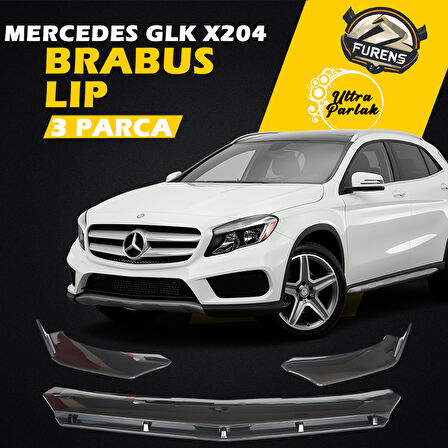 Mercedes Benz Glk X204 2009-2015 Uyumlu Brabus Ön Lip 3 Parça Kanatlı Lip