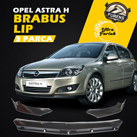 Opel Astra H 2009-2014 Uyumlu Brabus Ön Lip 3 Parça Kanatlı Lip