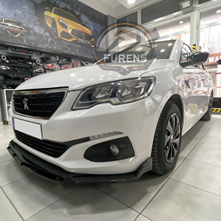 Peugeot 301 2012-2019 Uyumlu Brabus Ön Lip 3 Parça Kanatlı Lip