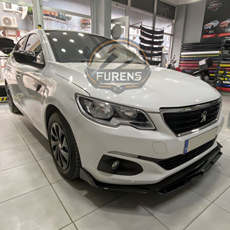 Peugeot 301 2012-2019 Uyumlu Brabus Ön Lip 3 Parça Kanatlı Lip