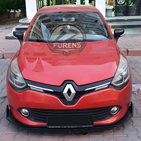 Renault Clio 4 Uyumlu Brabus Ön Lip 3 Parça Kanatlı Lip