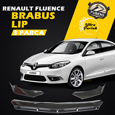 Renault Fluence Uyumlu Brabus Ön Lip 3 Parça Kanatlı Lip