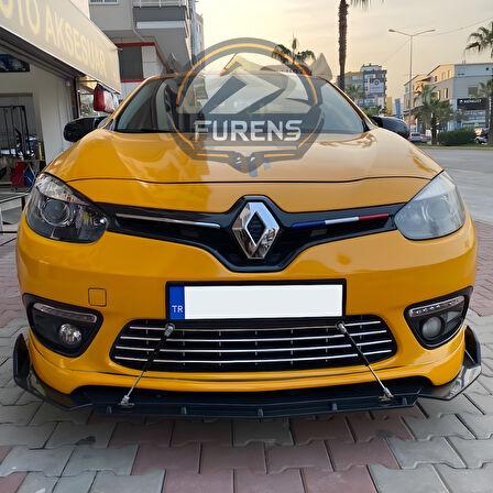Renault Fluence Uyumlu Brabus Ön Lip 3 Parça Kanatlı Lip