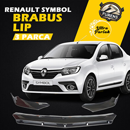 Renault Symbol 2013-2020 Uyumlu Brabus Ön Lip 3 Parça Kanatlı Lip